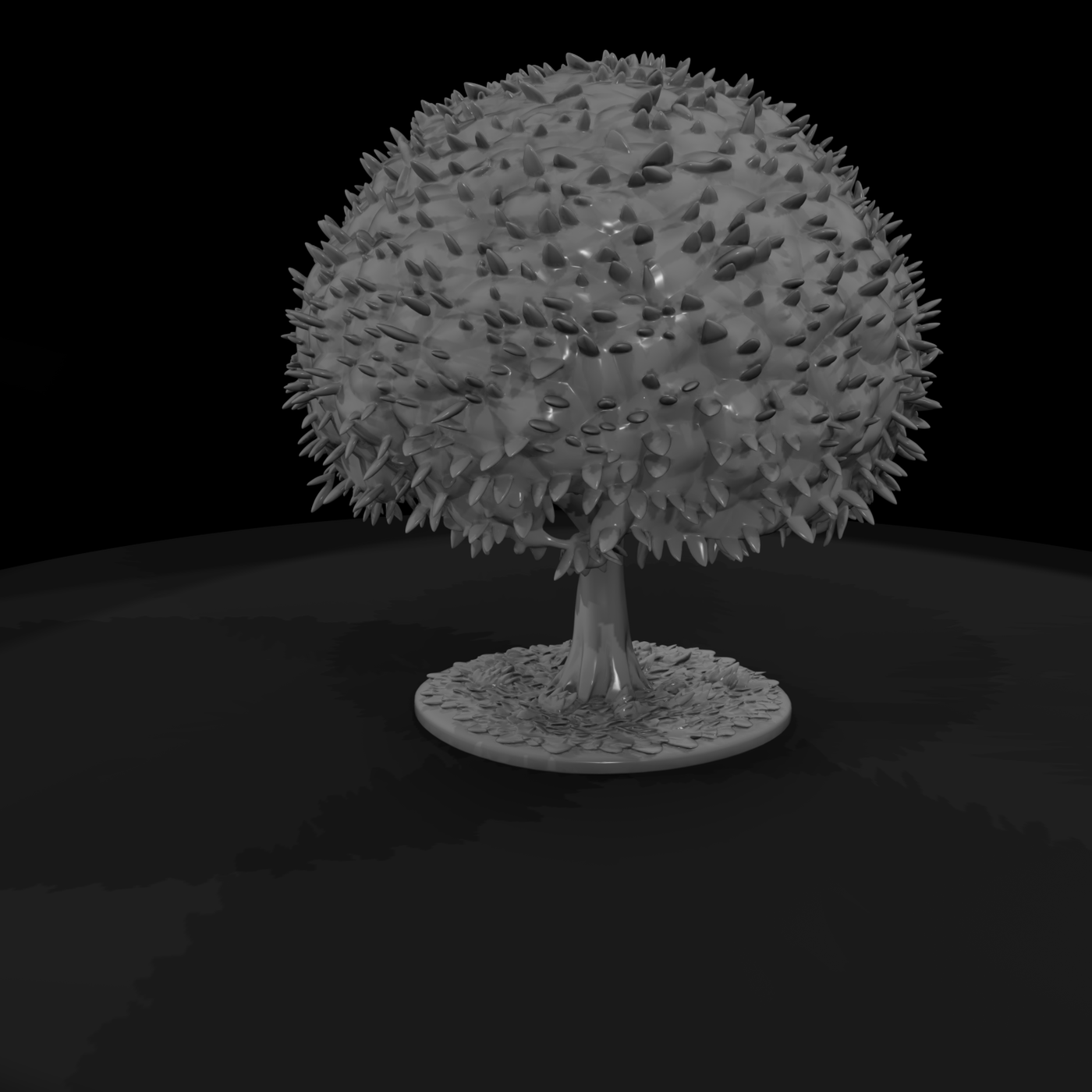 Stylized Spiky Fantasy Tree