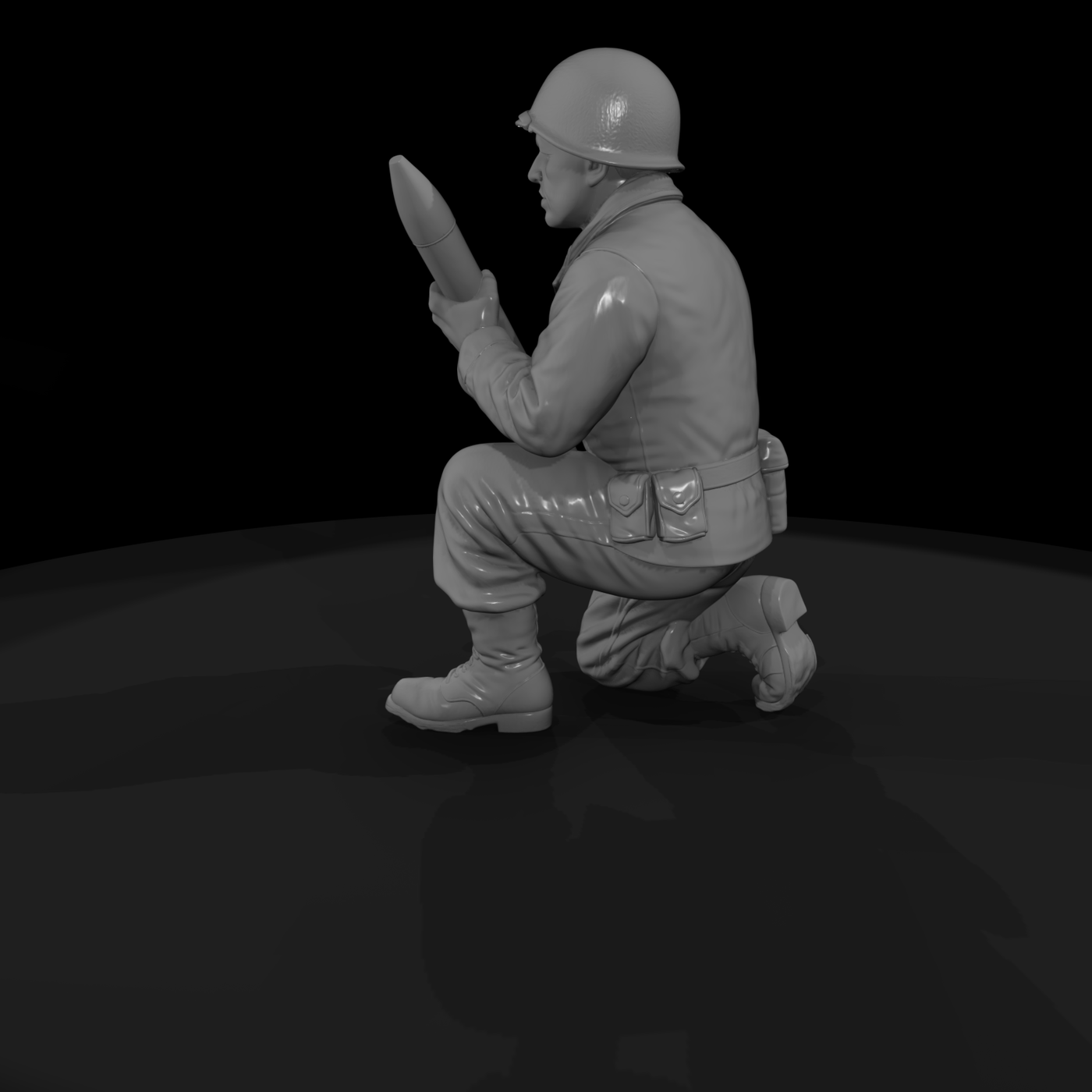 WWII US Army Artillery Crewman