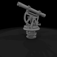 untextured_matte_theodolite_3d_model_gukojish — thumbnail 5