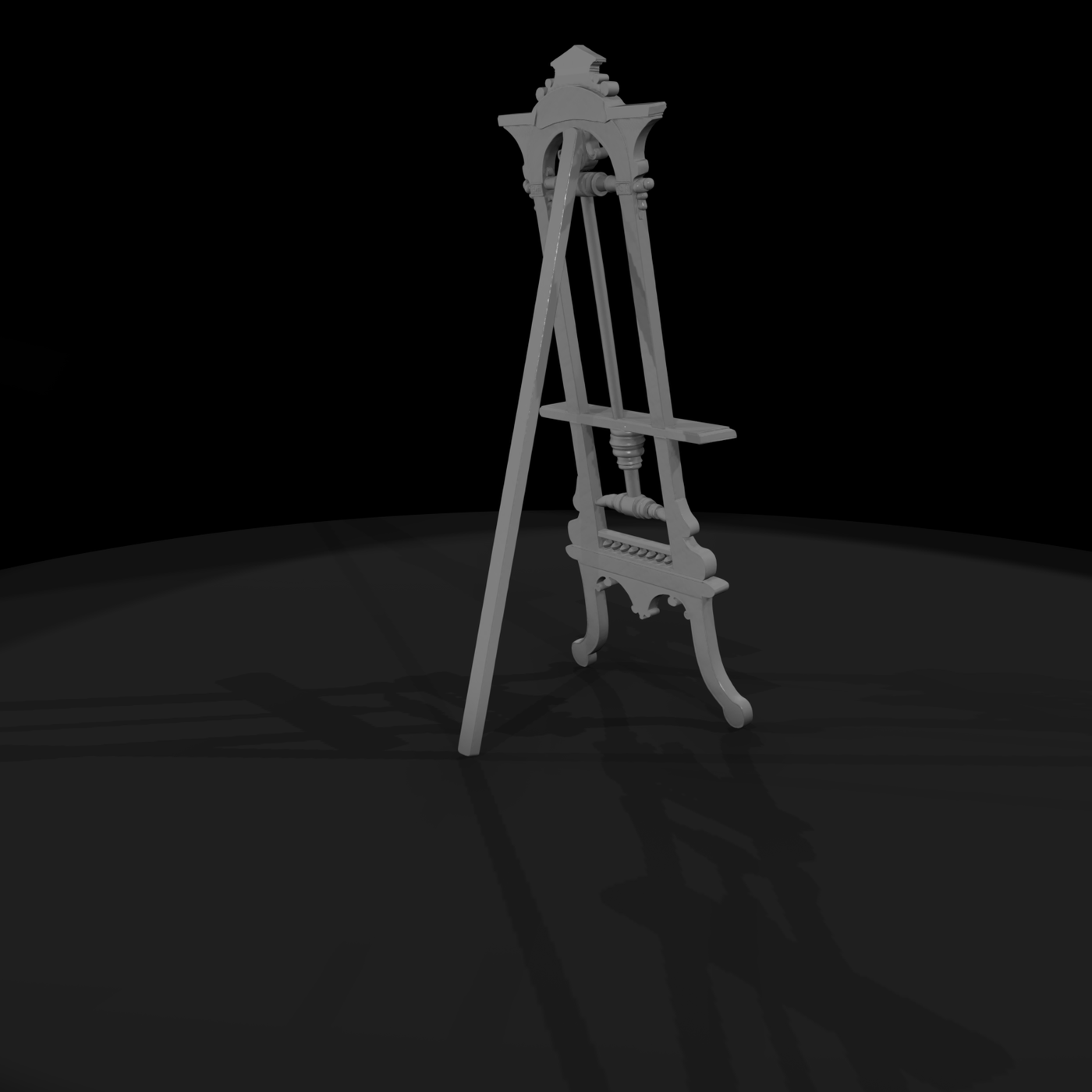 Neoclassical Carved Easel