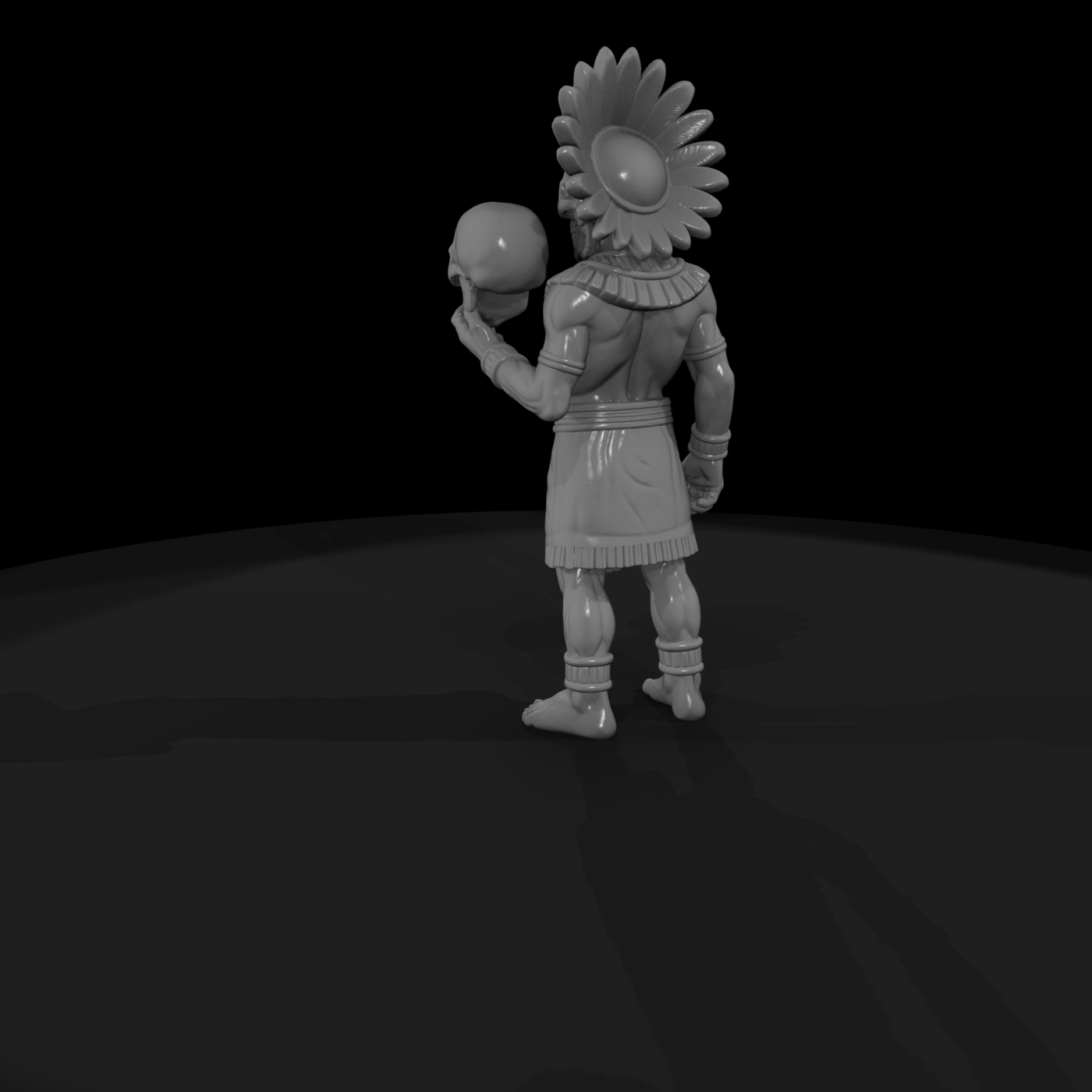 Myth 0472 Mythology Mictlantecuhtli Miniature Figu
