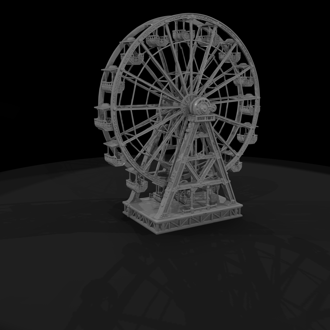 Vintage Fairground Ferris Wheel