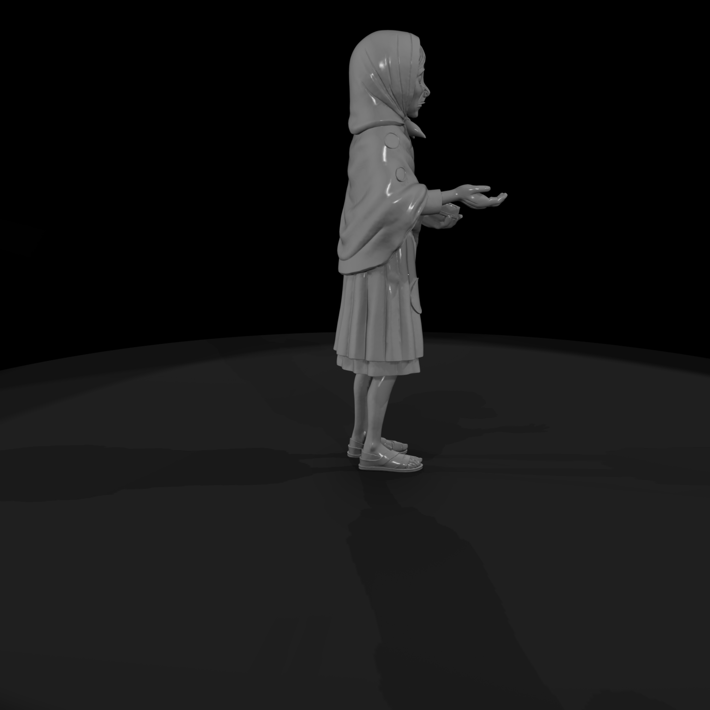 Stylized Beggar Woman (Single Piece)