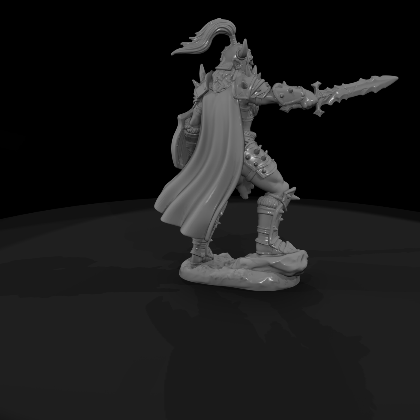 Orc Warlord with Jagged Blade
