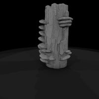 tree-stump-with-shelf-fungi-3d-printable-miniature-terrain-633026 — thumbnail 6