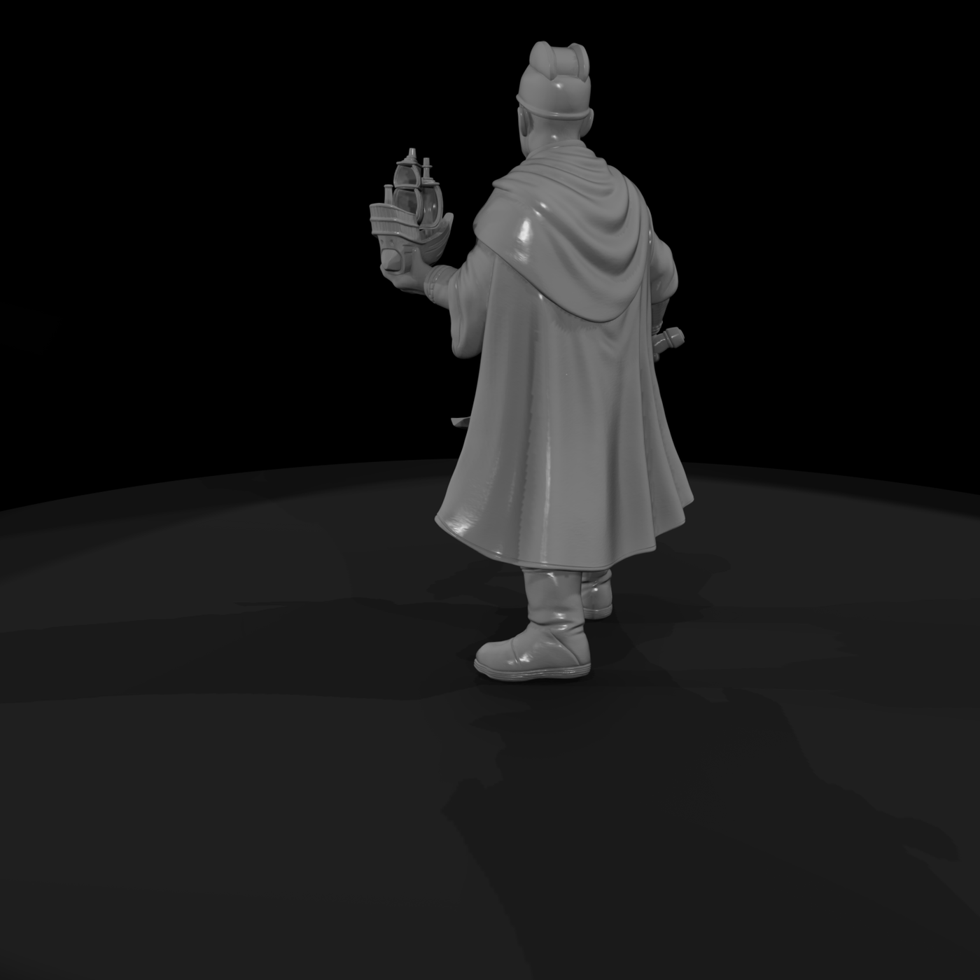 Hist 0087 Historical Zheng He Miniature Figure