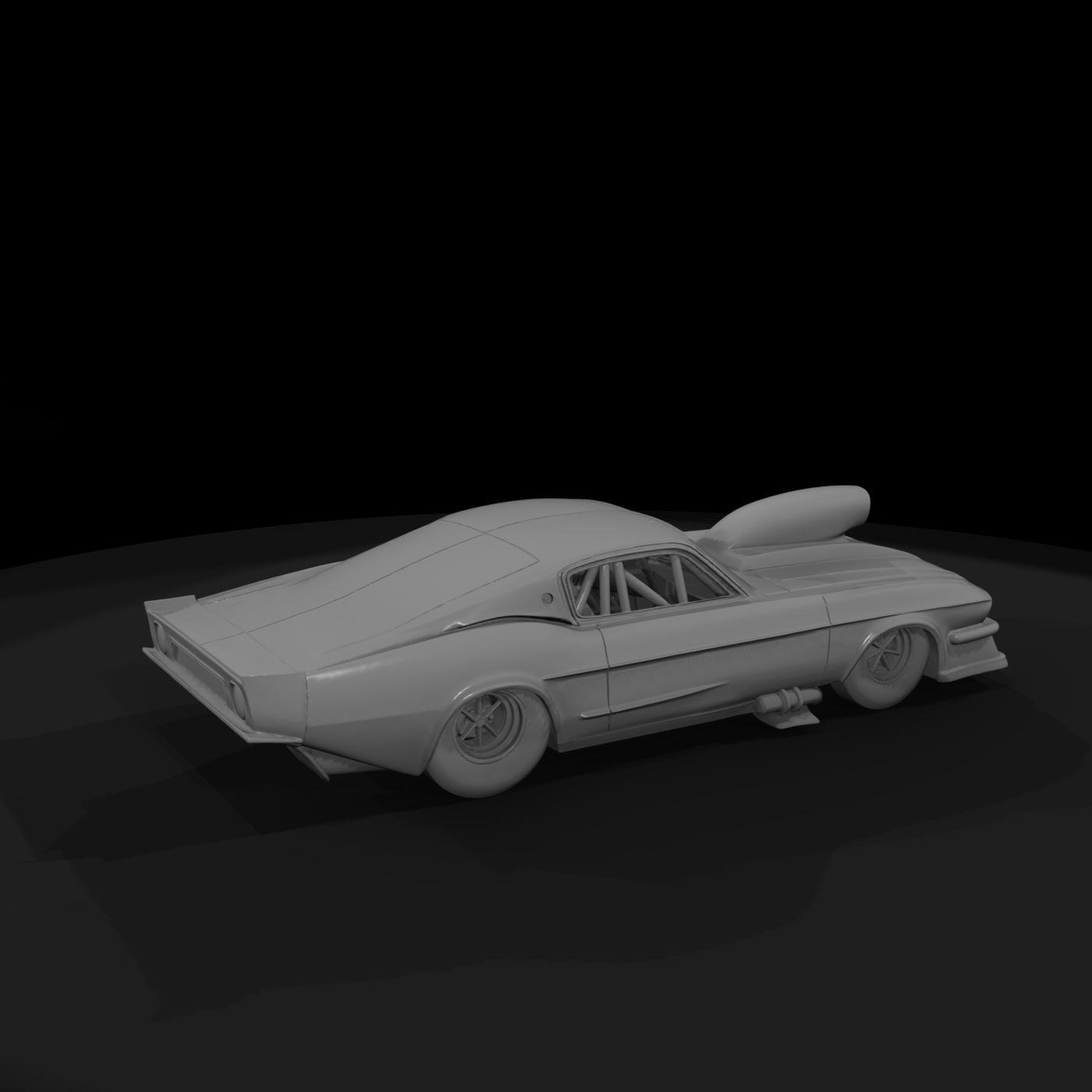 1960s Compact Drag Racer — Layout Car