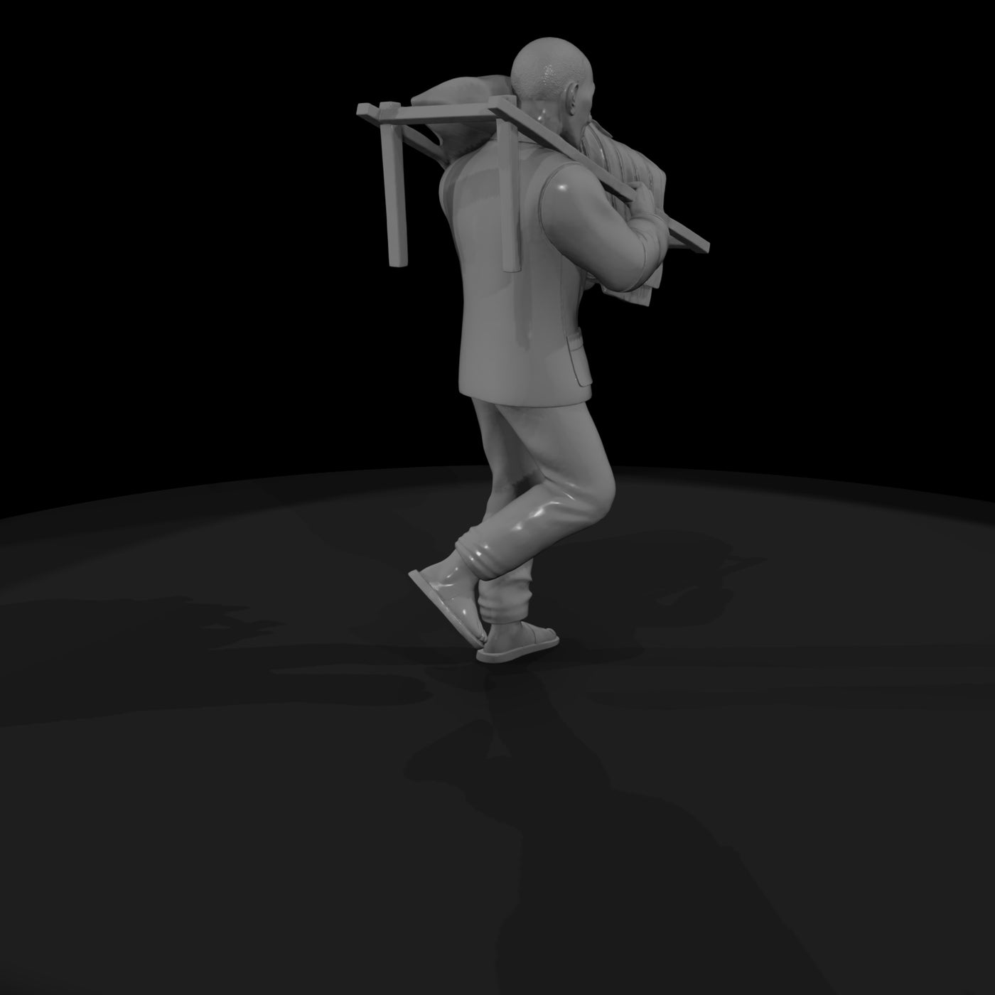 east-asian-laundry-porter-walking-pose-miniature-ho-1-87-compatible-917763