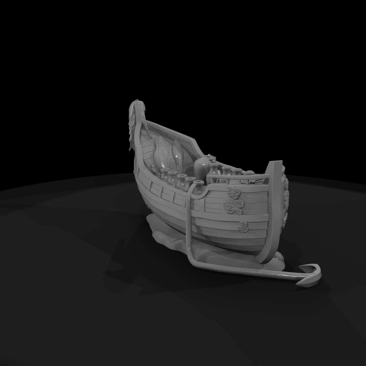 Ancient Amphora Cargo Set for Shipwreck