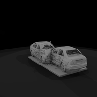 Two-Car Collision Wreck Scene — thumbnail 6