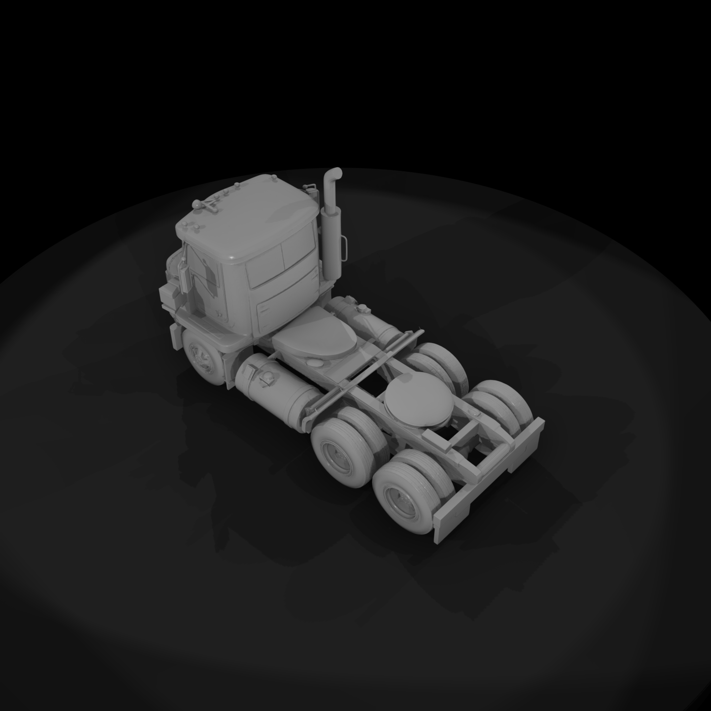 Vintage International Long‑Hood Semi Truck
