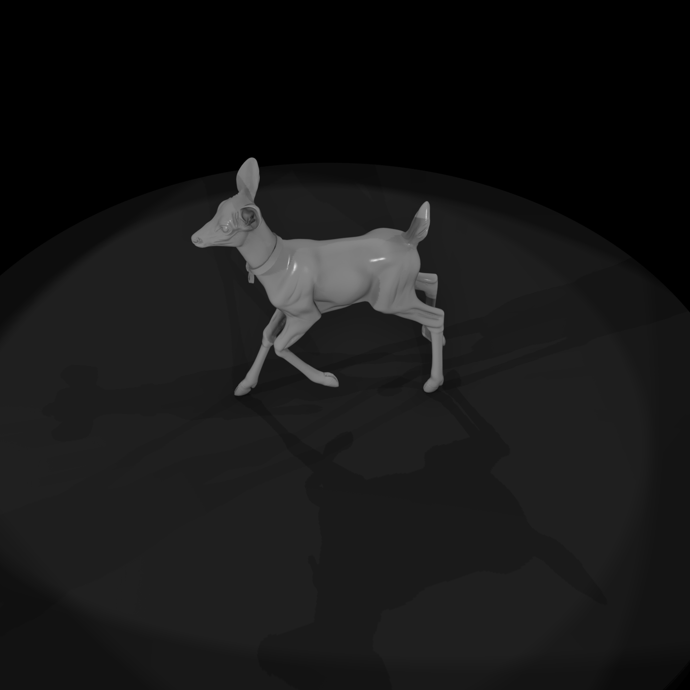 Spotted Fawn Deer — Realistic Sculpted