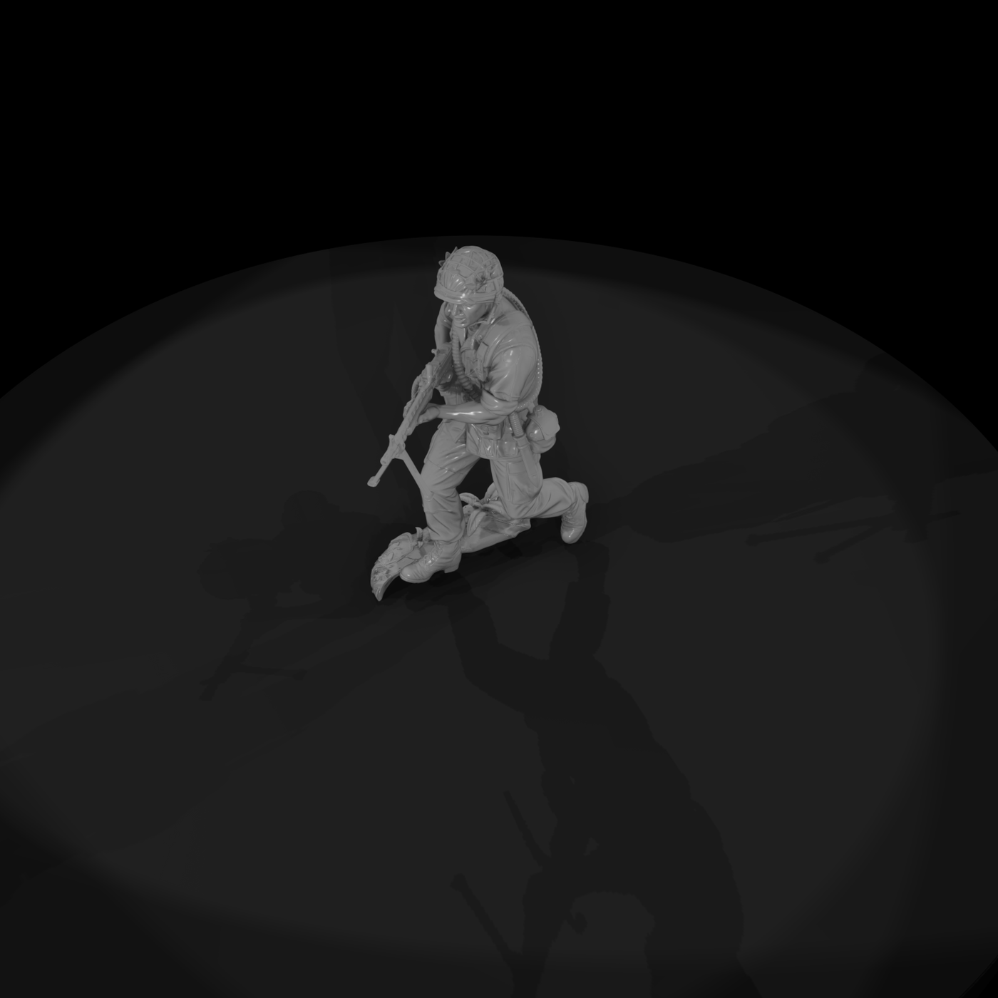 Vnh 003 United States Army M60 Machine Gunner