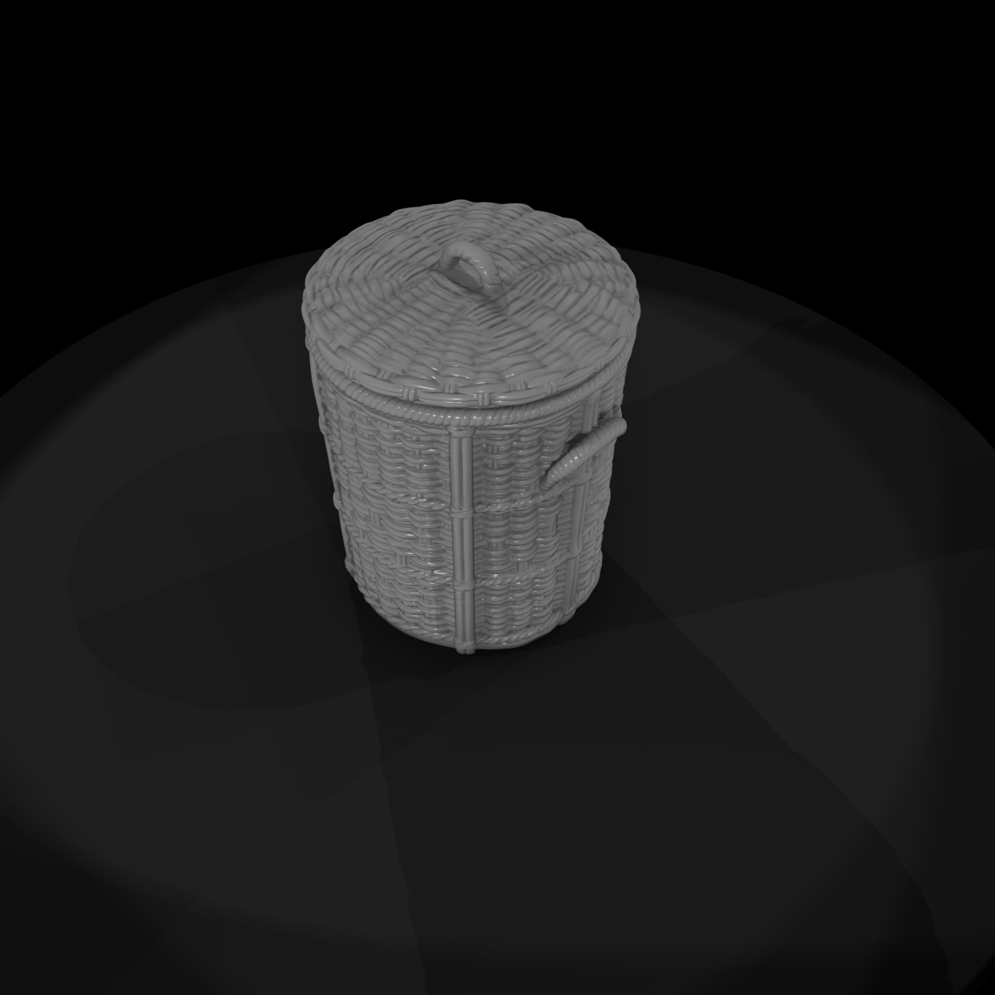 Woven Wicker Laundry Hamper