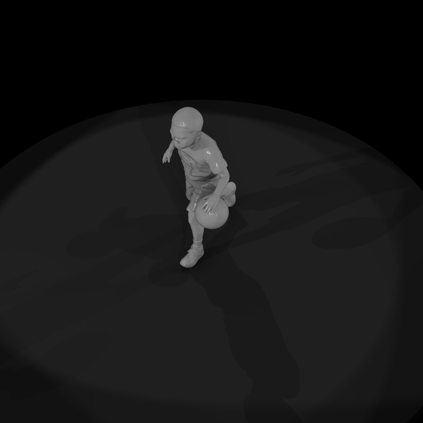 Young Boy — Running Pose
