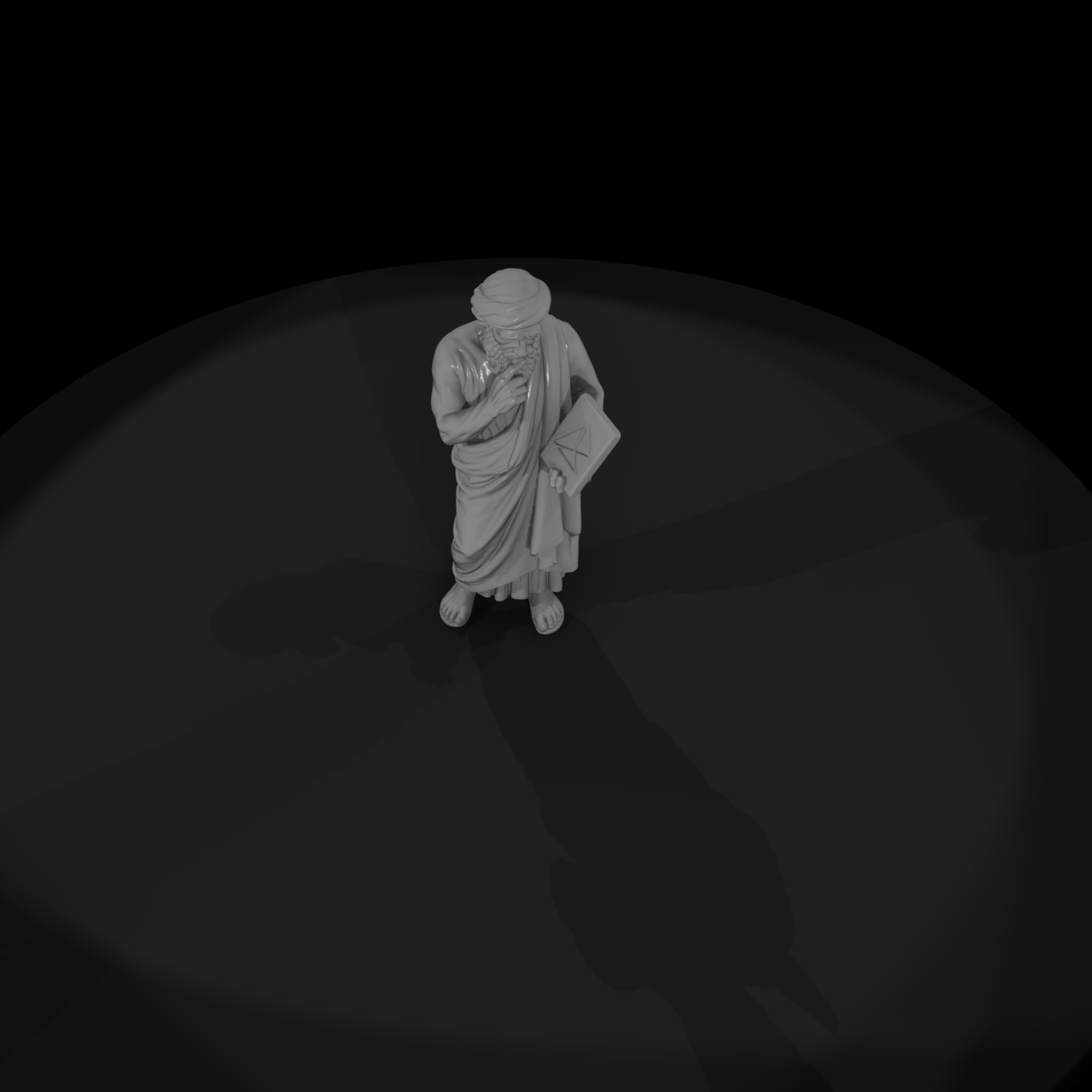 Hist 0027 Historical Pythagoras Miniature Figure
