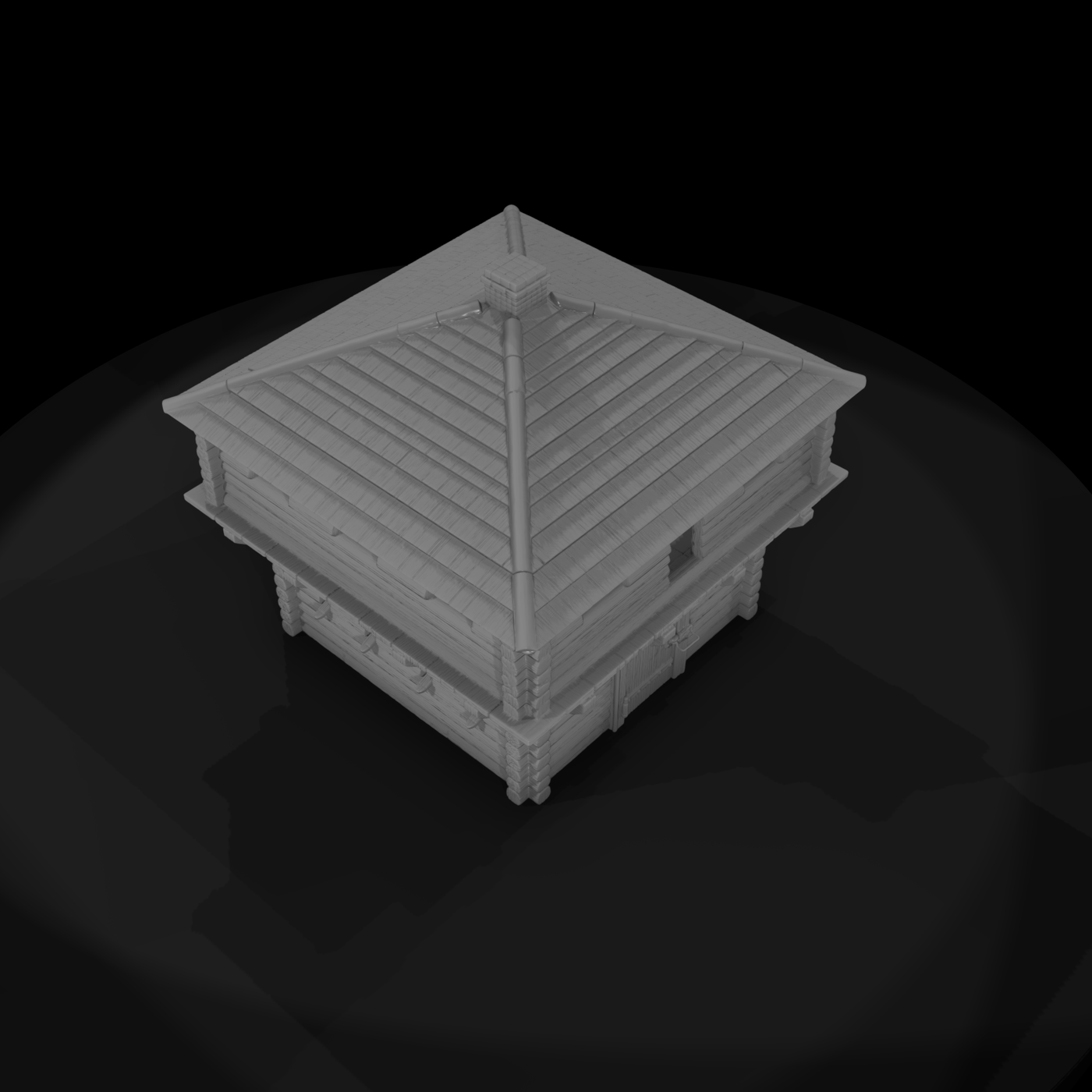 Mil 001 Civil War Log Blockhouse
