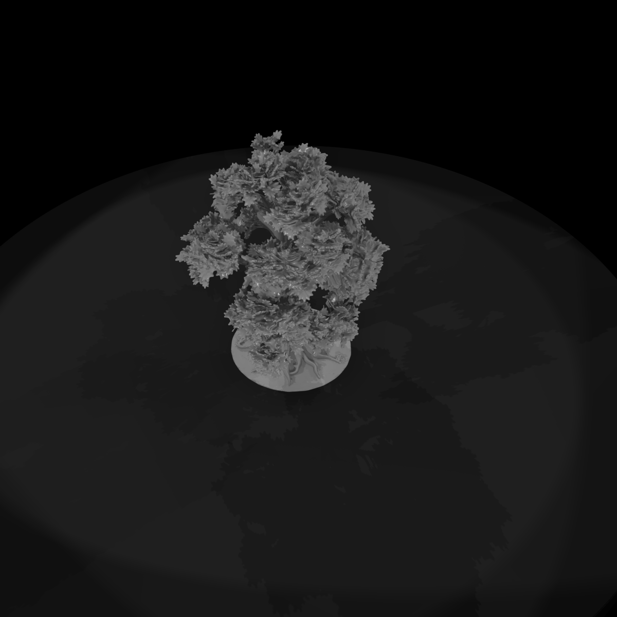 Stylized Autumn Oak Tree