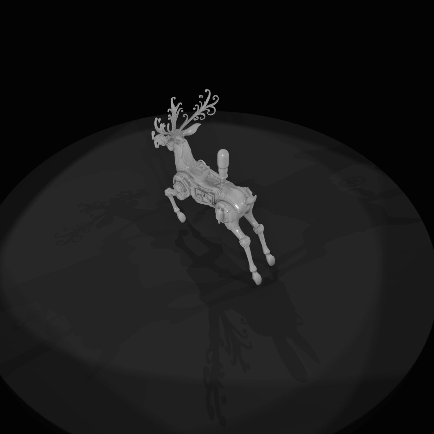 nightmare-clockwork-creatures-mechanical-gazelle
