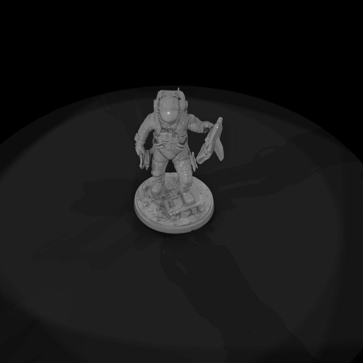 Poparc 0058 Solar Flare Astronaut