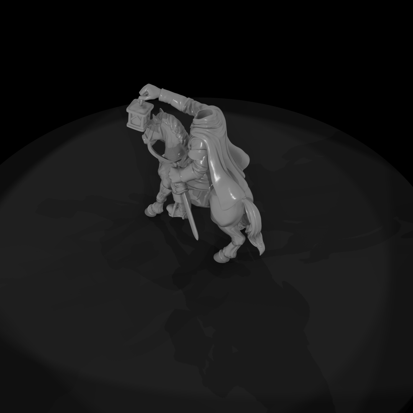 Myth 0412 Mythology Dullahan Miniature Figure