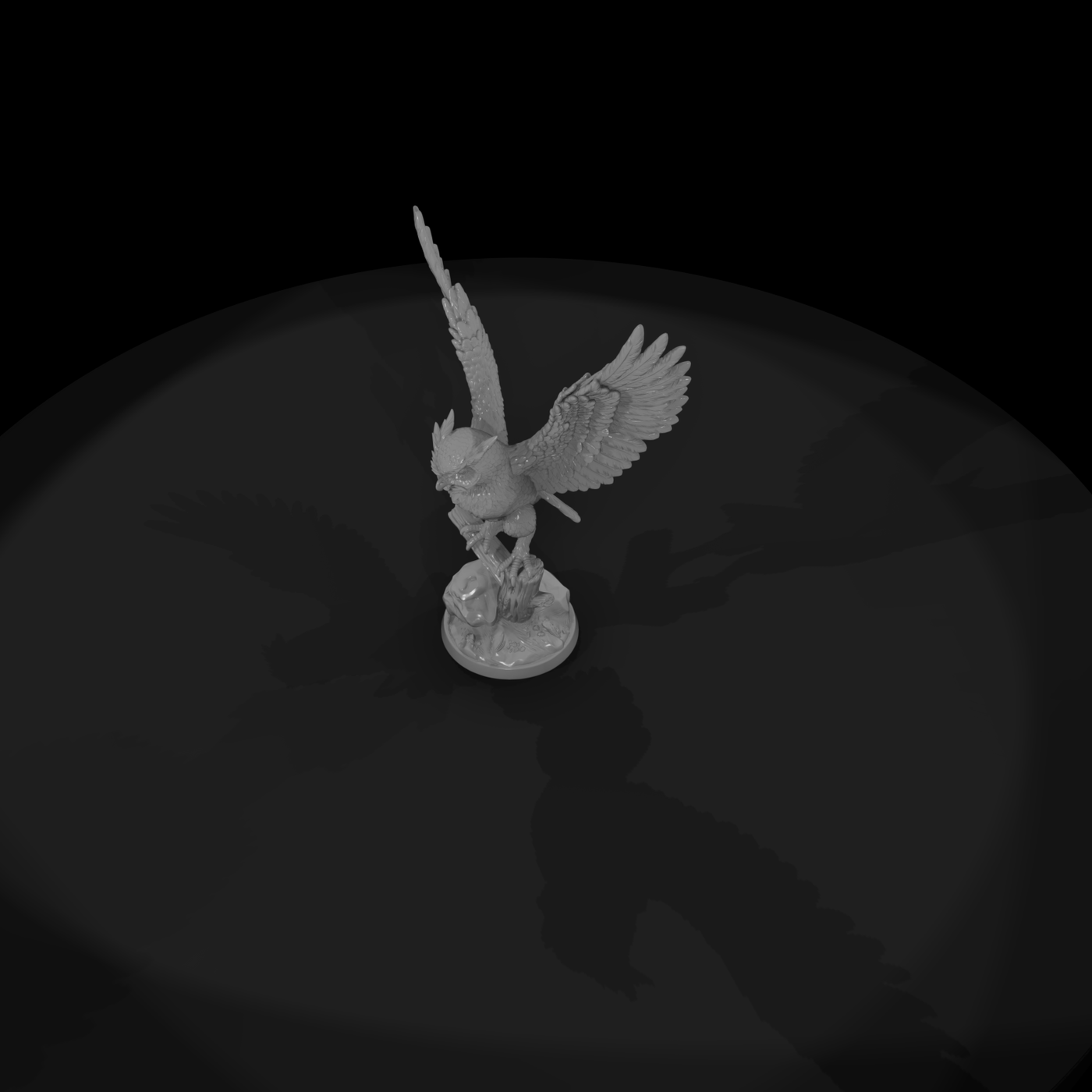 Lechuza Mythic Owl with Spread Wings