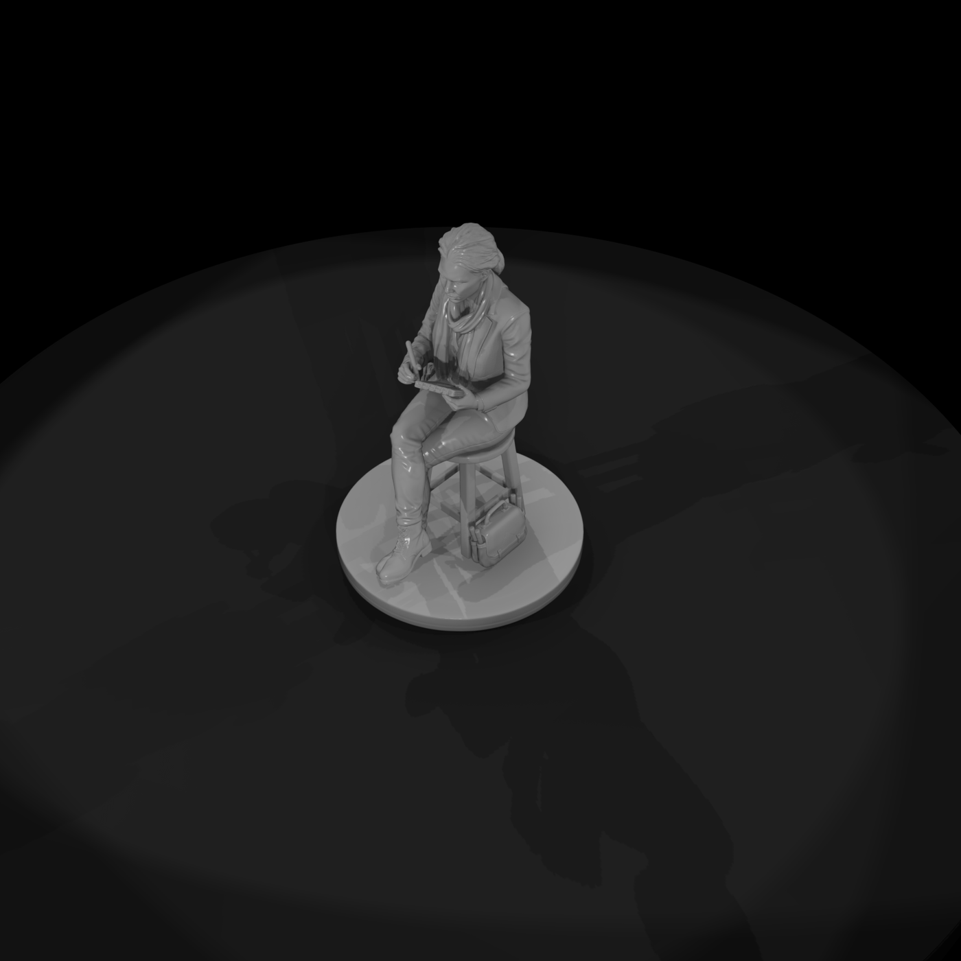 Poparc 0386 Courtroom Sketch Artist Alternate Pose