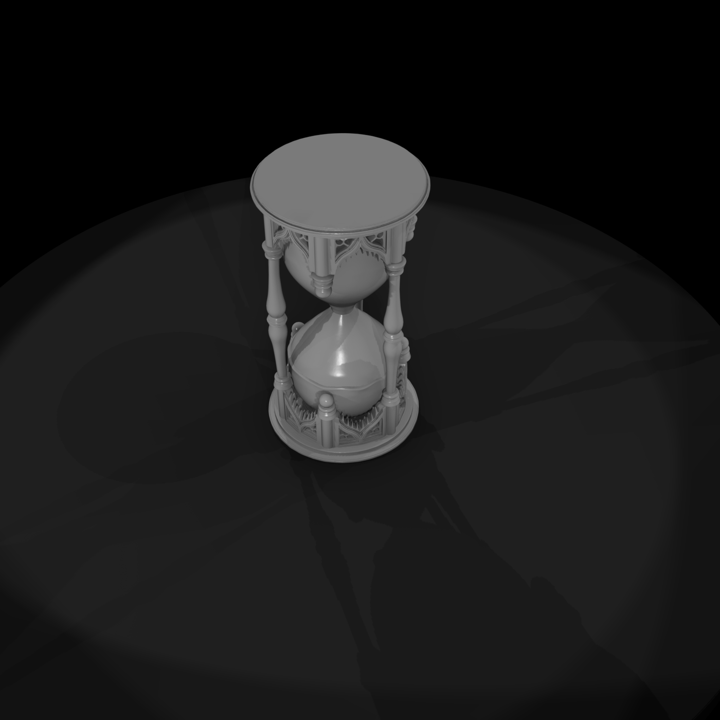 Ornate Gothic Hourglass