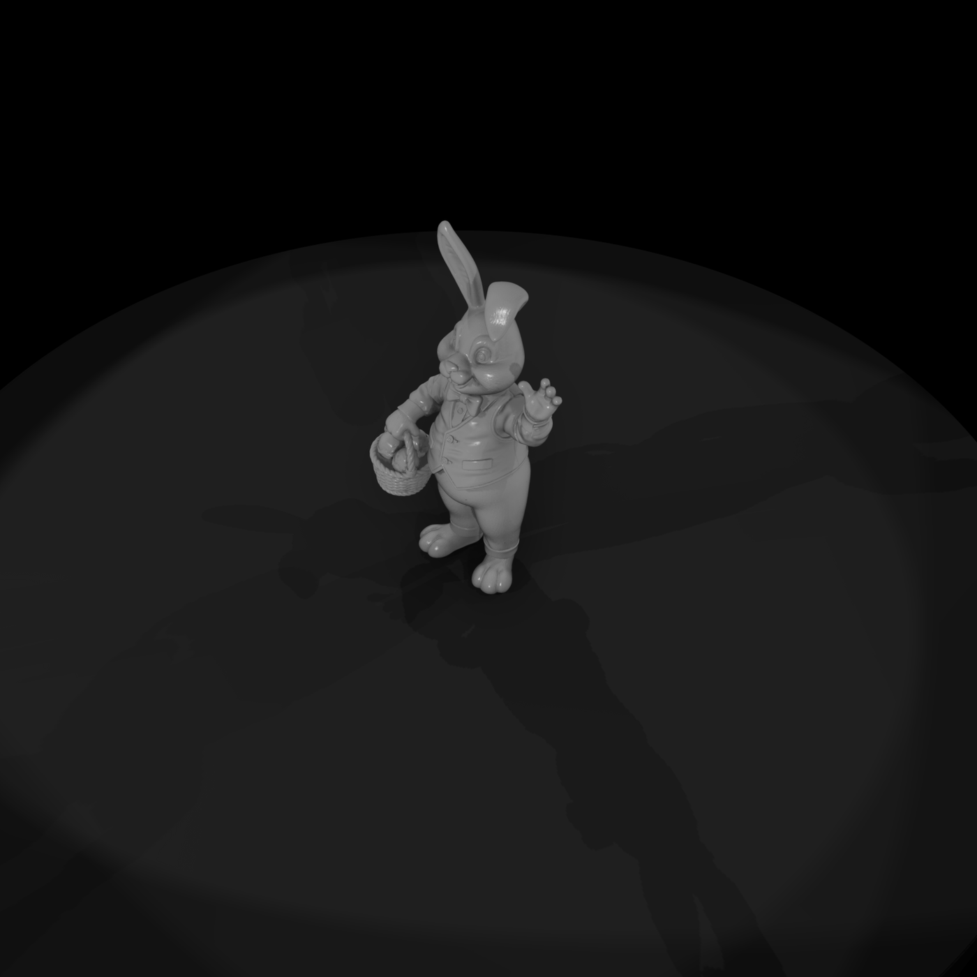 Easter Bunny with Egg Basket