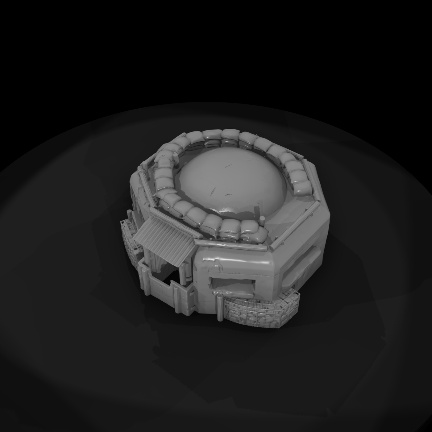 WWII Pacific Reinforced Pillbox