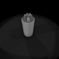 stylized-minimalist-succulent-planter-3d-model-qob — thumbnail 6