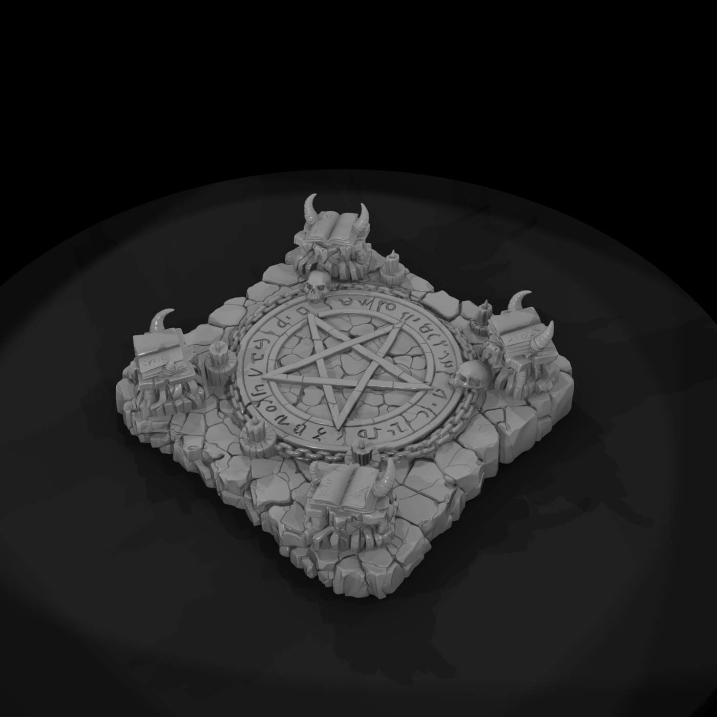 Summoning Circle Ritual Floor Tile