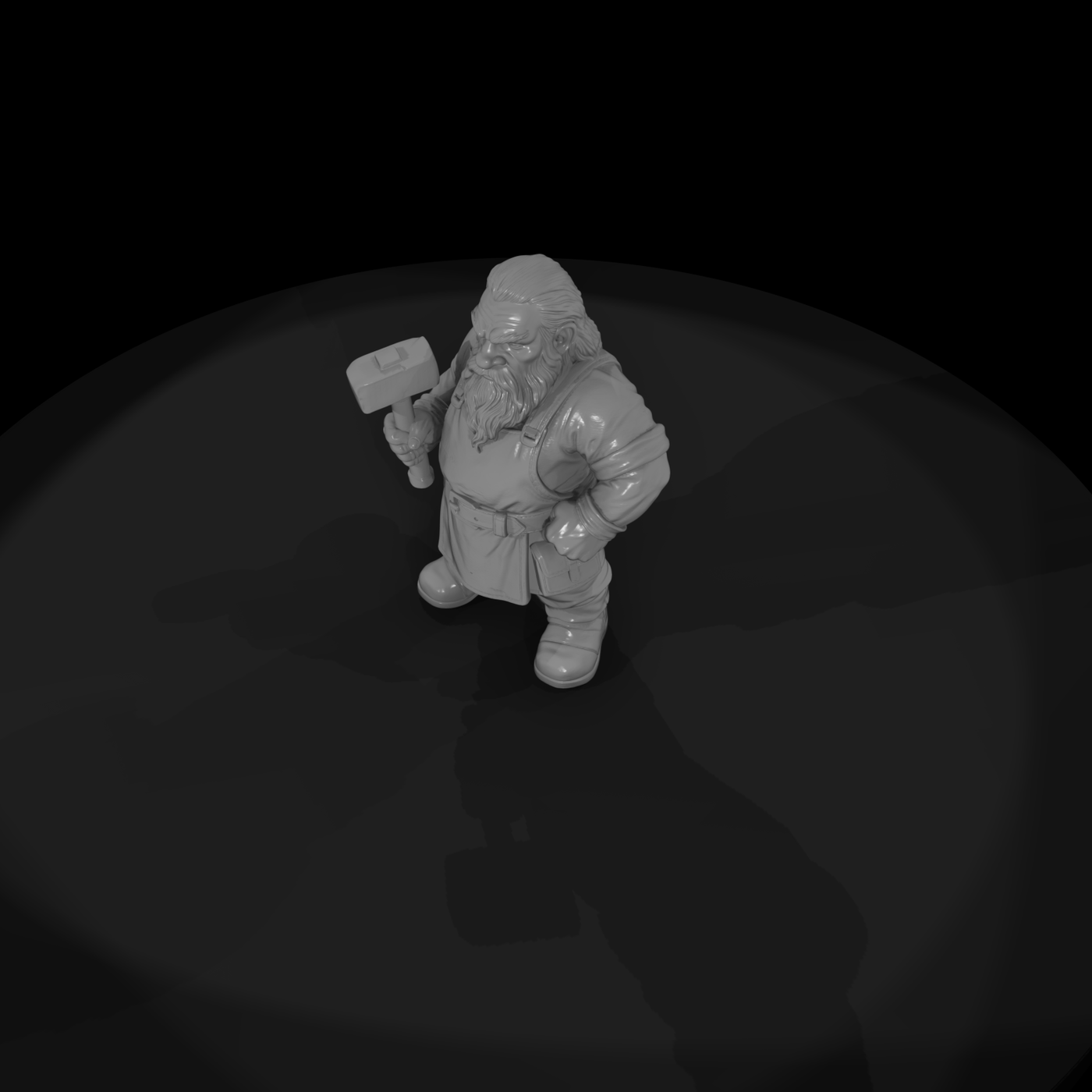 Myth 0333 Mythology Dwarf Smith Miniature Figure