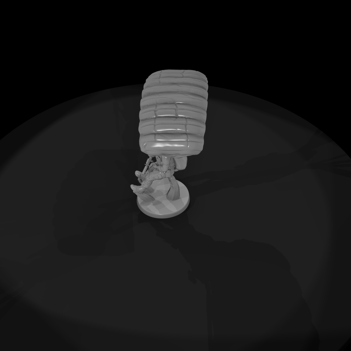 Army Ranger Paratrooper on Descent