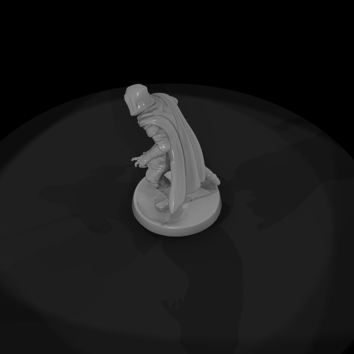 Hooded Assassin with Dagger