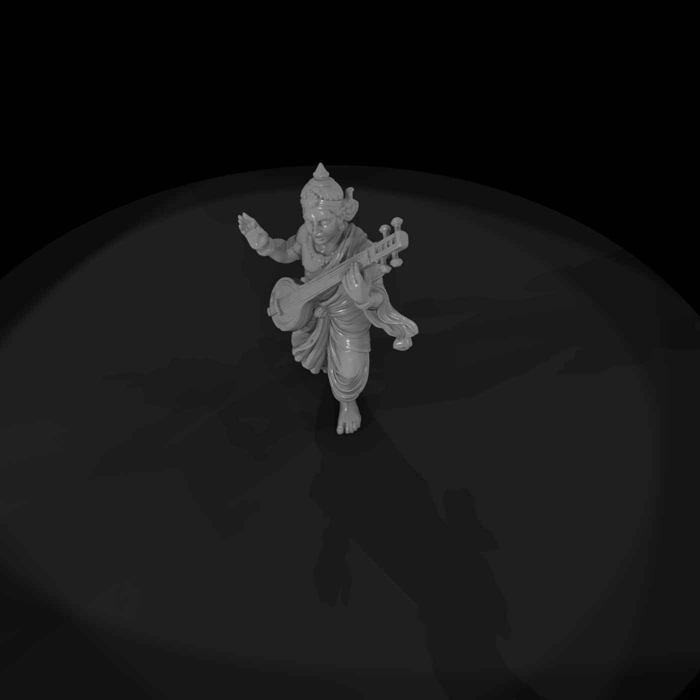 Myth 0436 Mythology Gandharva Musician Miniature F