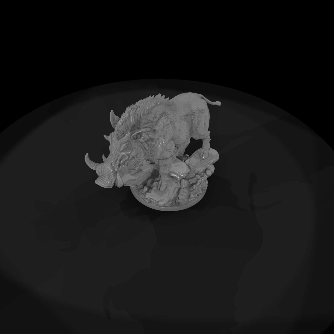 Sulfur-Maned Warthog Beast