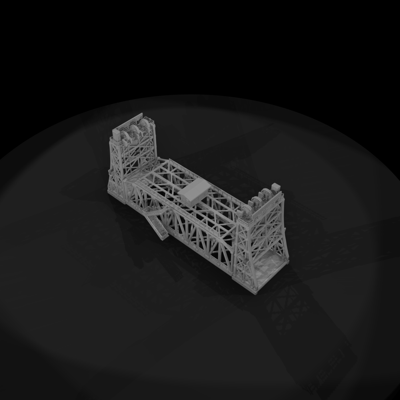 20260612 Truss Lift Bridge Model D07792Edfd