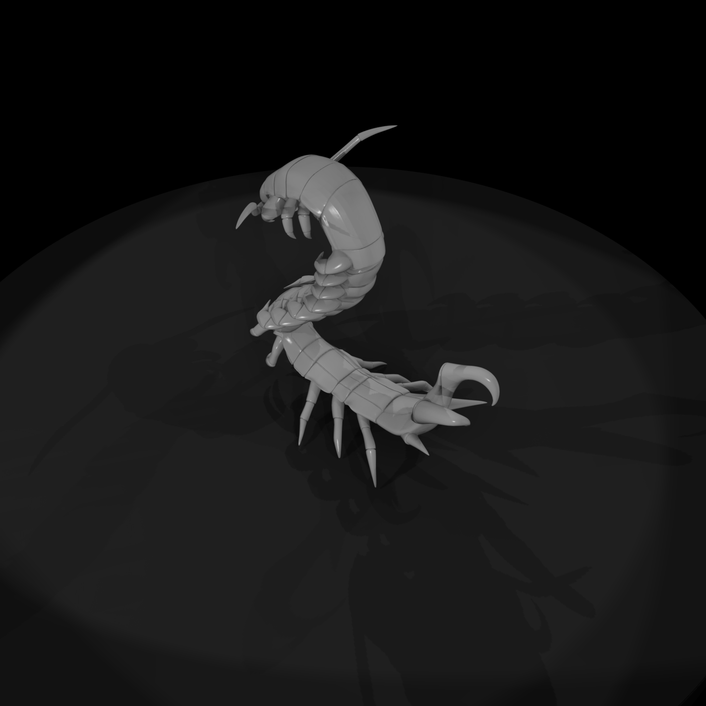 Stylized Giant Centipede (Low-Poly)