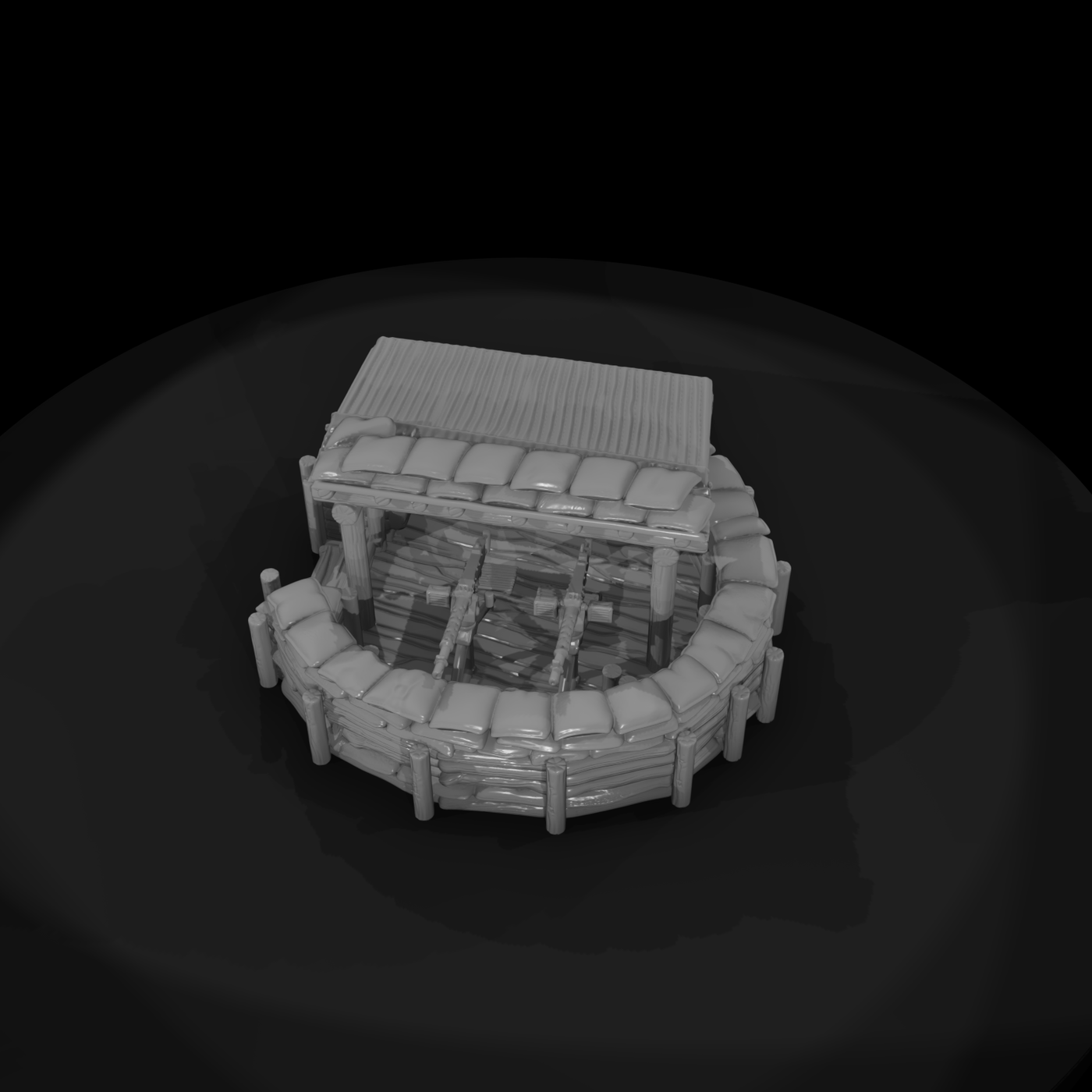 Pacific Twin Machine Gun Nest