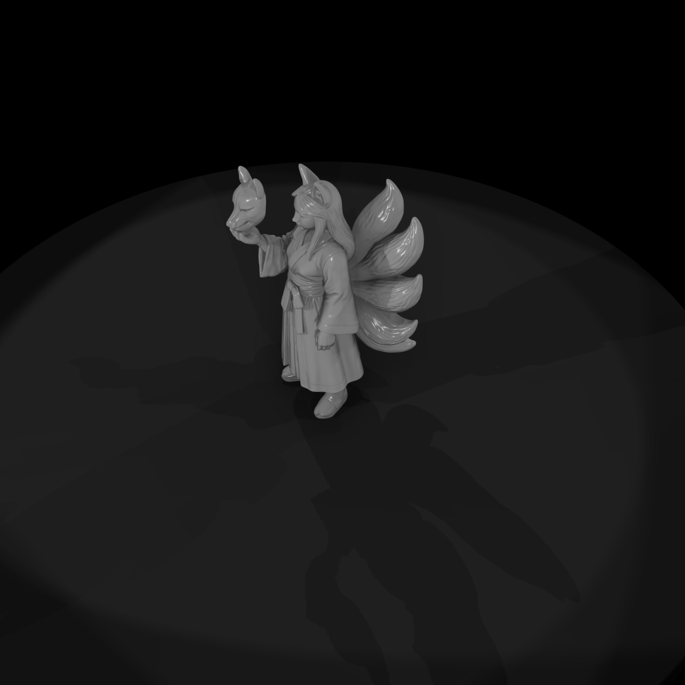 Myth 0454 Mythology Kitsune Miniature Figure