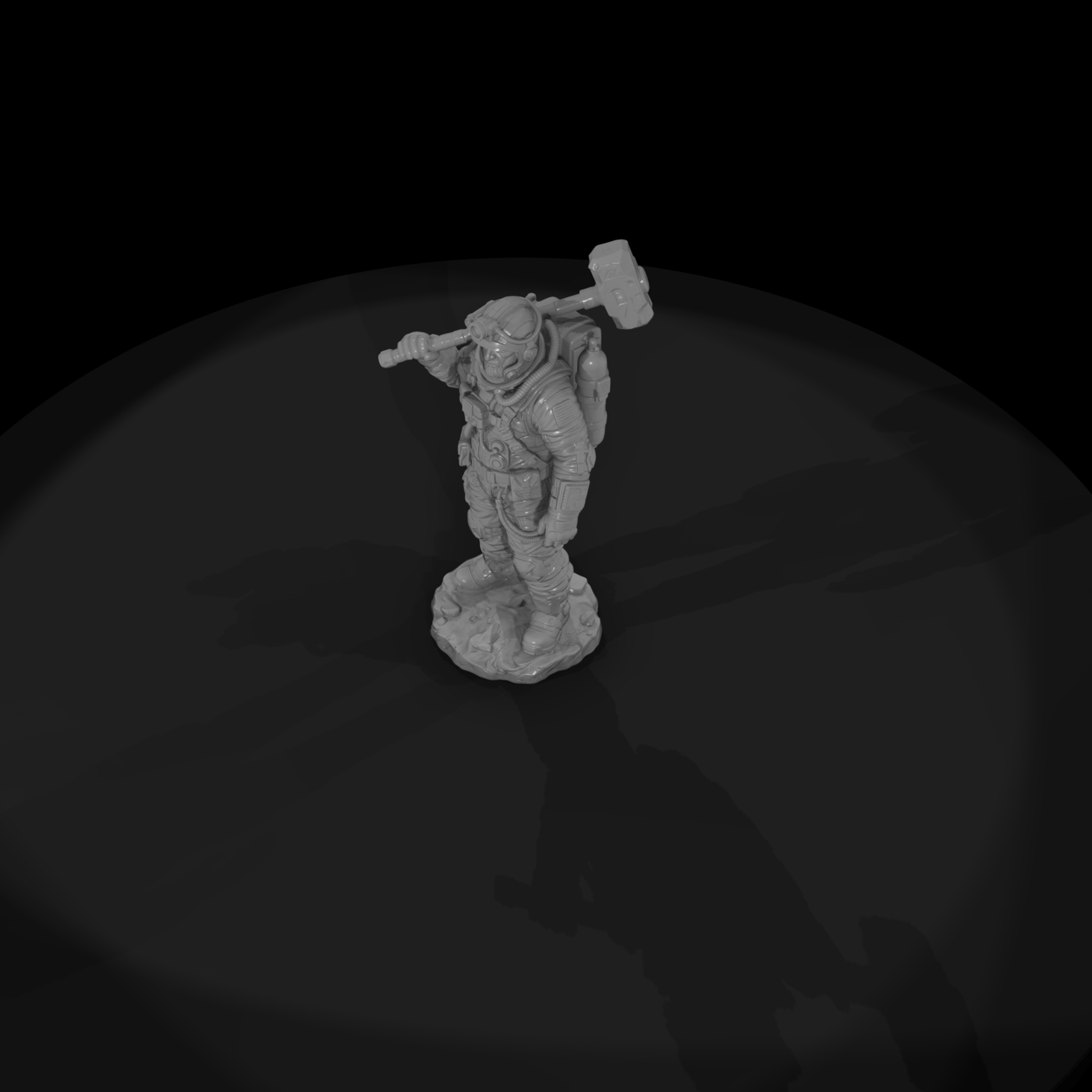 Poparc 0029 Grizzled Space Miner