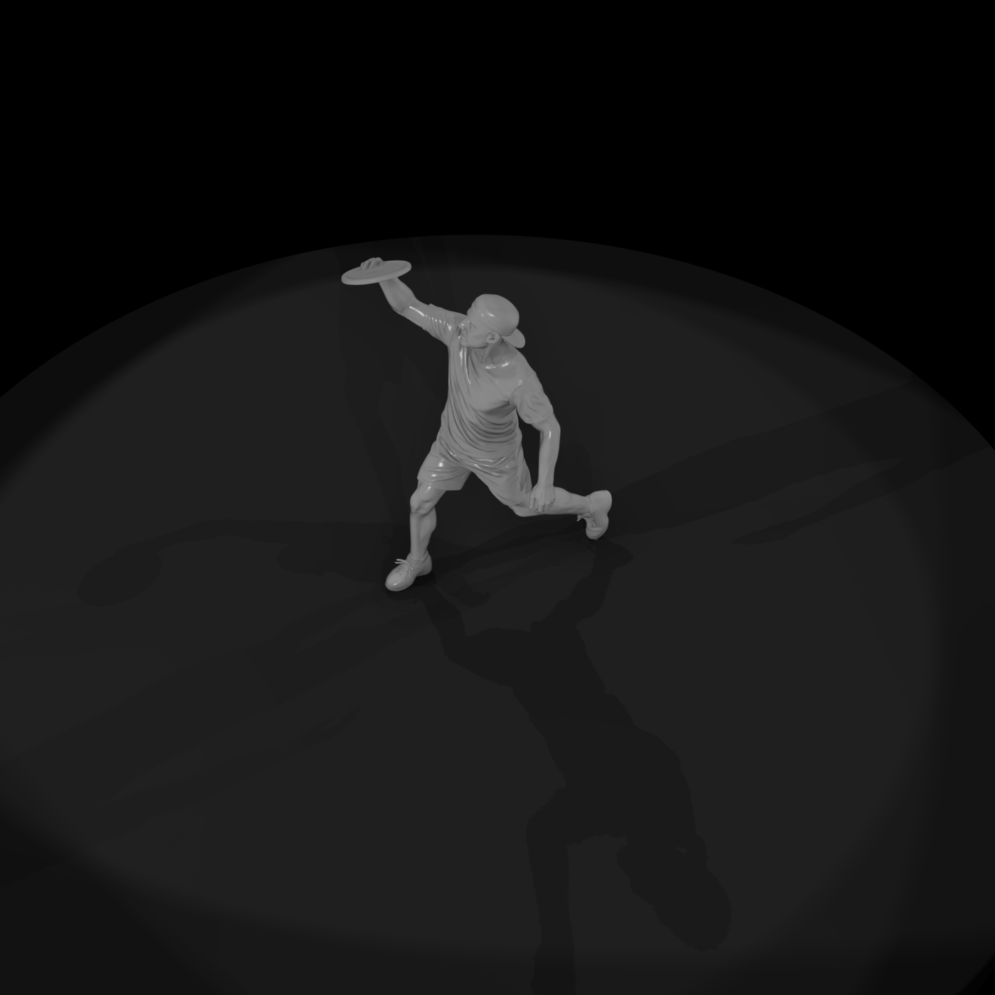 Disc Player Making a Throw