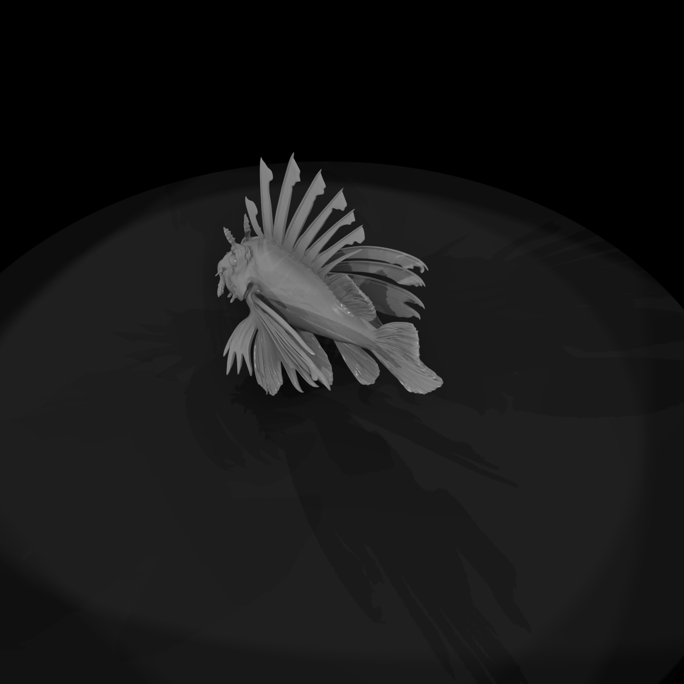 Stylized Lionfish Figurine & Displays