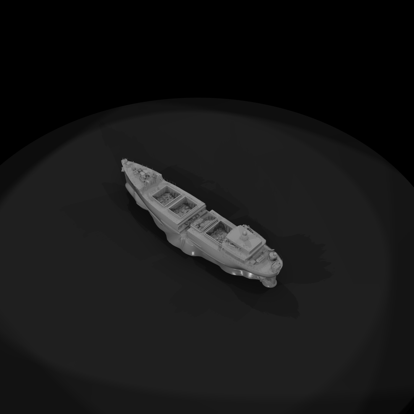Dry Bulk Cargo Ship & Display