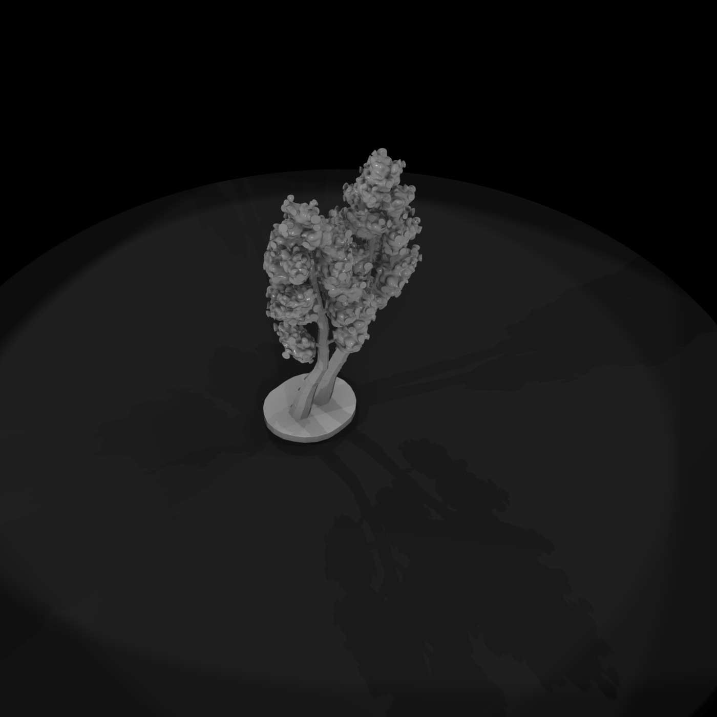 Stylized Twin Birch Tree