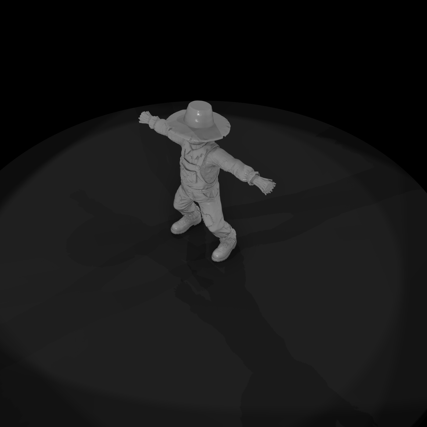 0221 Holiday Scarecrow Straw