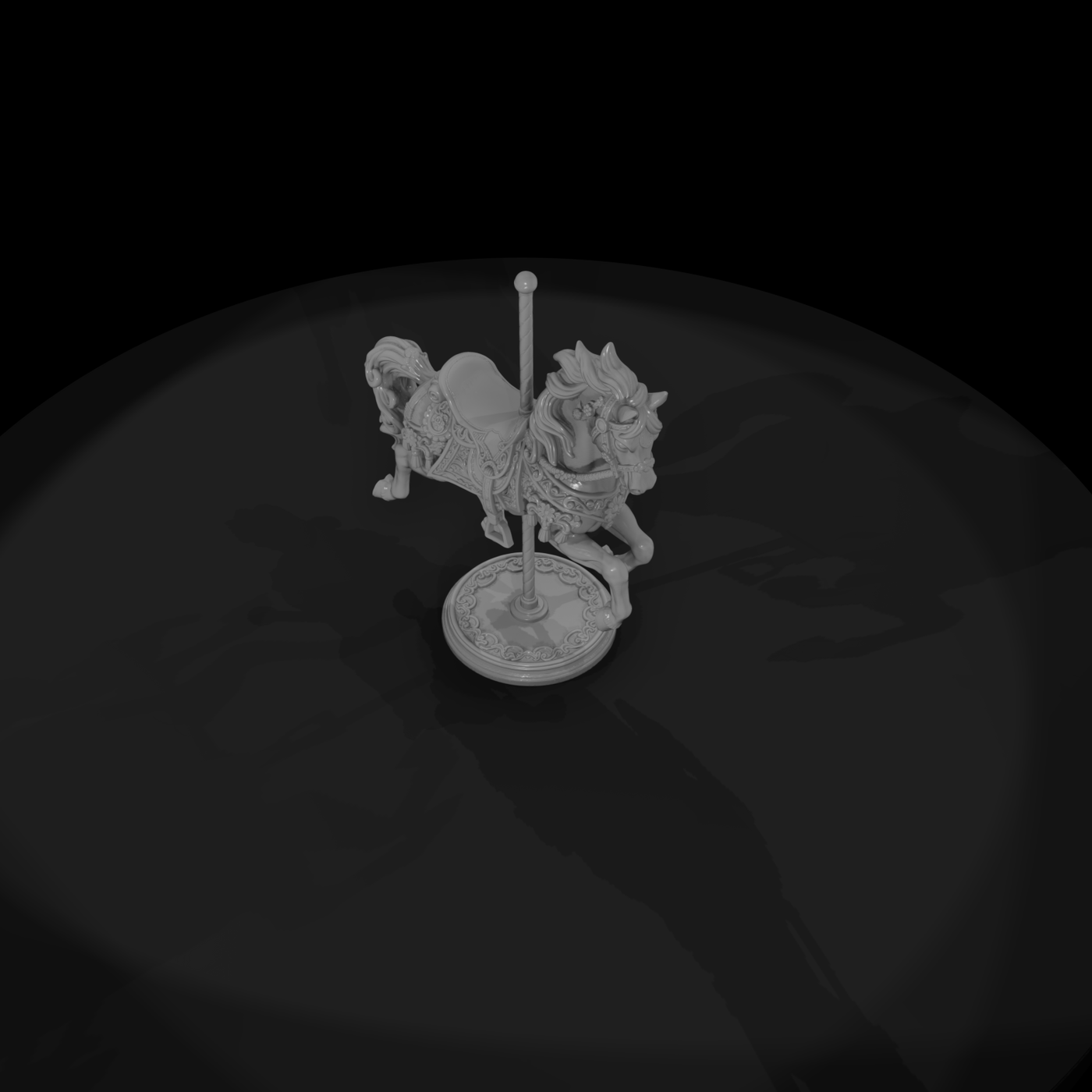 Cir 137 Ride Carousel Horse