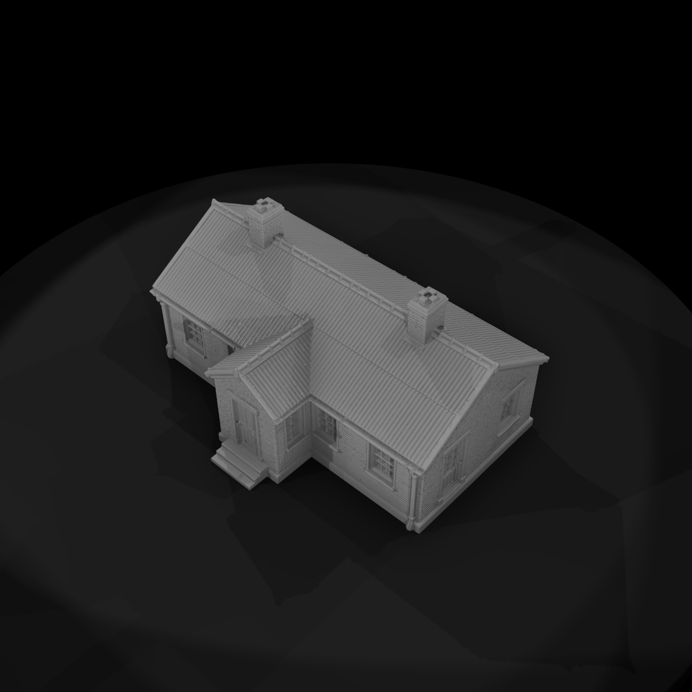 Mil 130 Ww2 England Officers Mess Hut