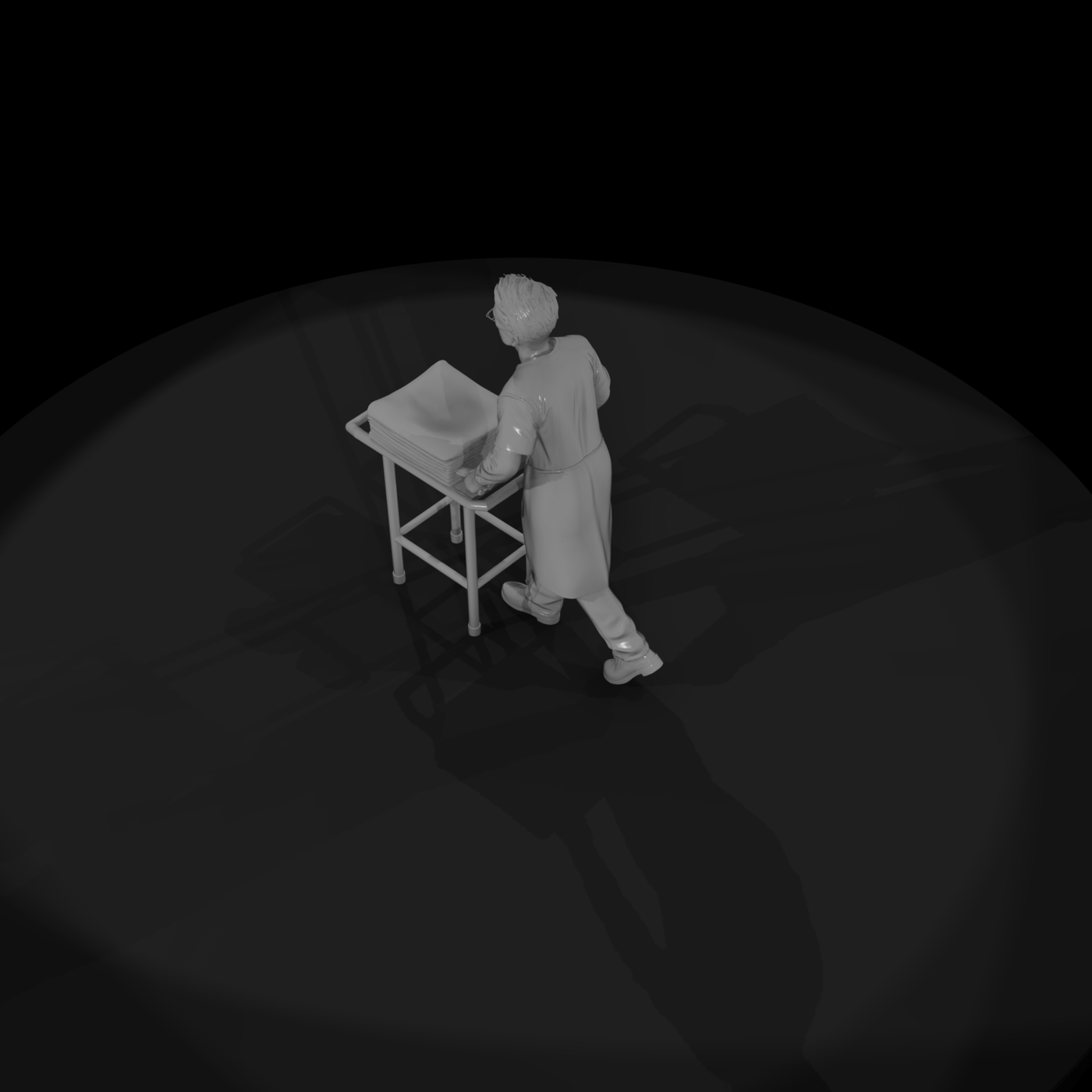 Coroner Assistant Noah — Crime Scene Figure